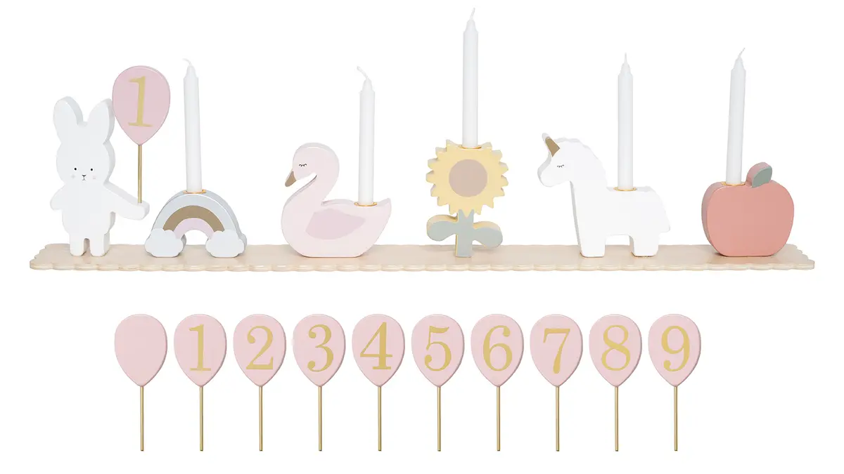Bursdagstog, pink, bunny