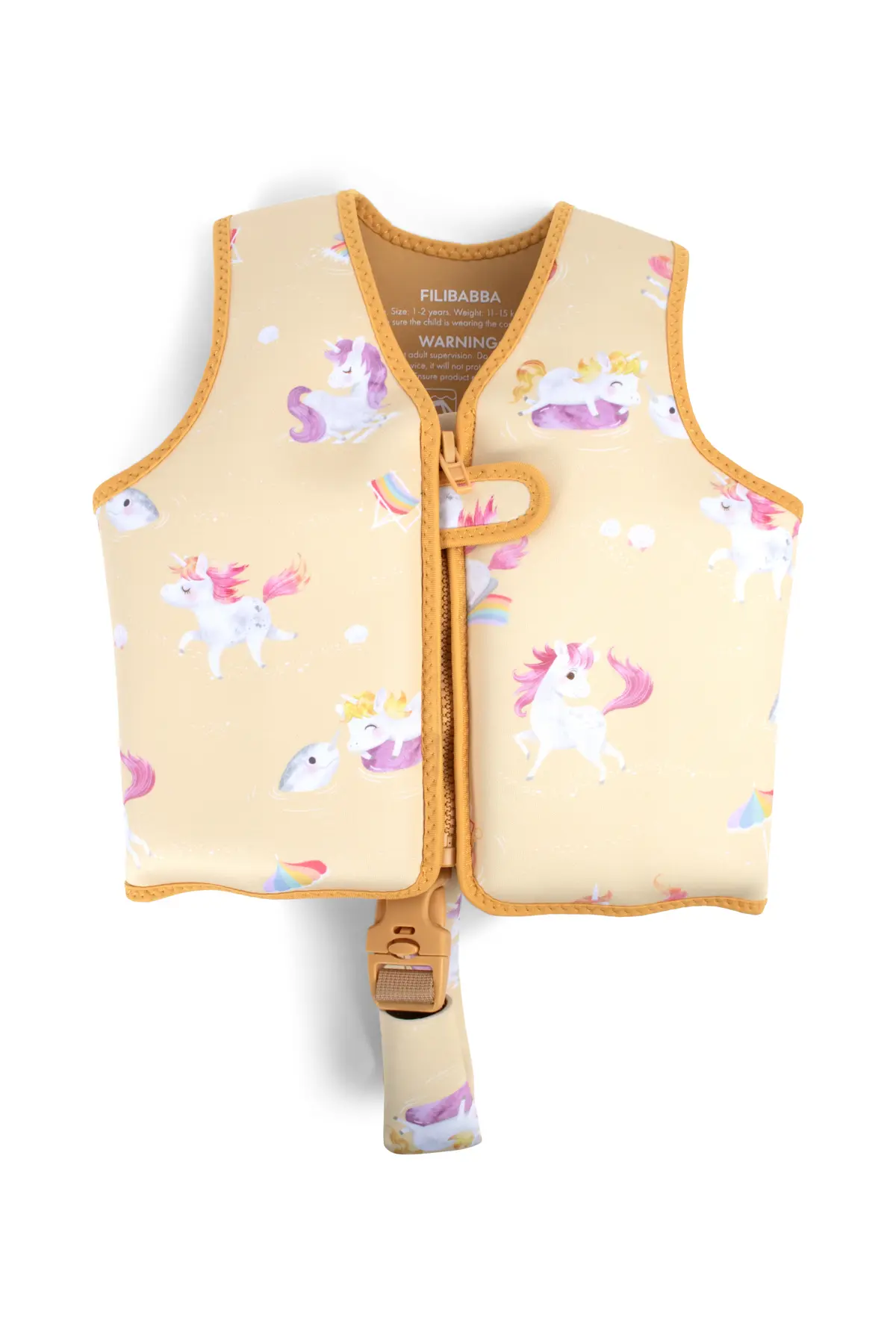Filibabba svømmevest til barn, yellow