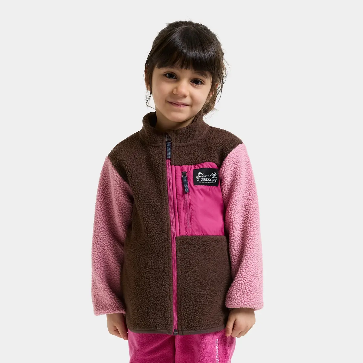 Didriksons Anten fleecejakke, oysterpink