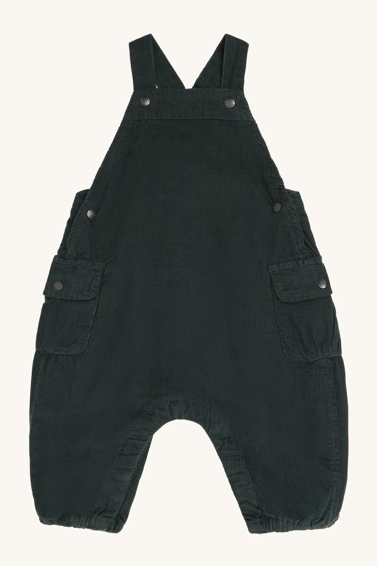 Hust & Claire Maks cordfløyel selebukse, balsamgreen