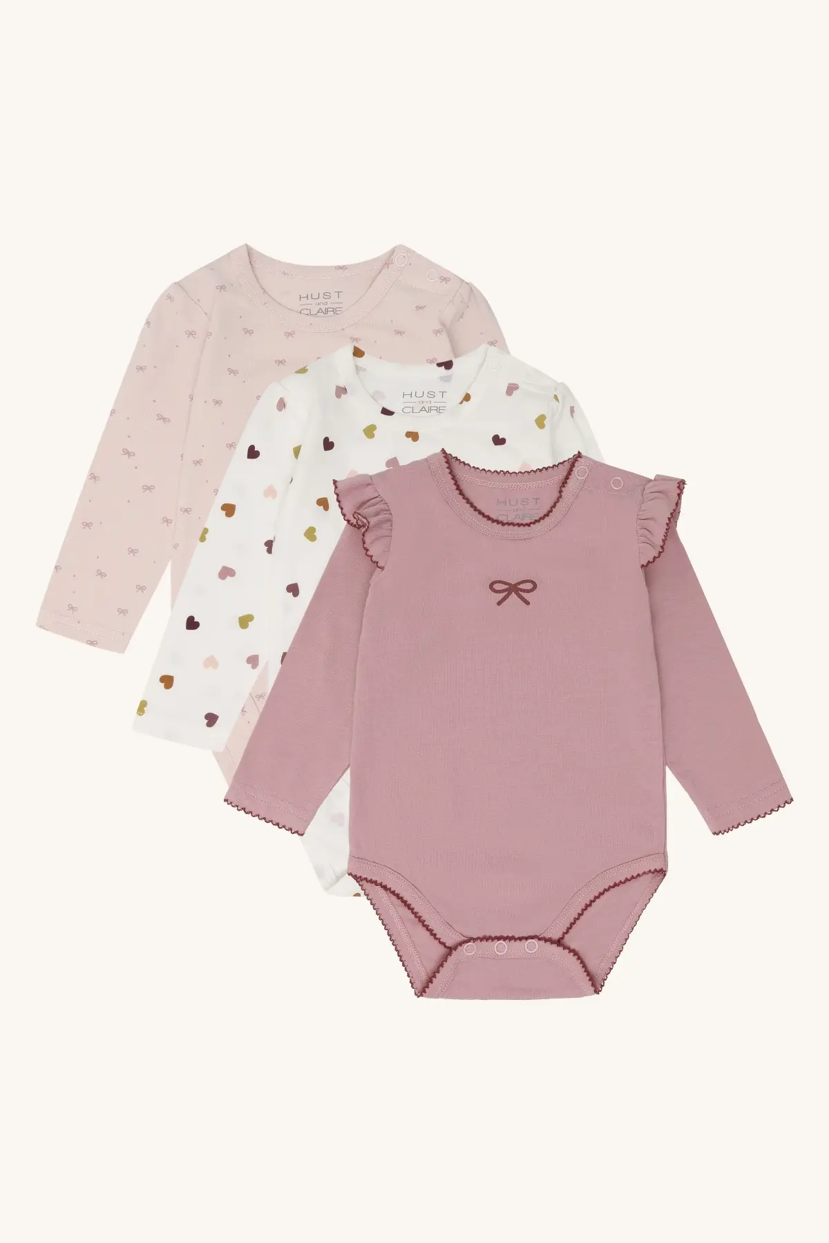 Hust & Claire Bella 3pk body, hushedpink