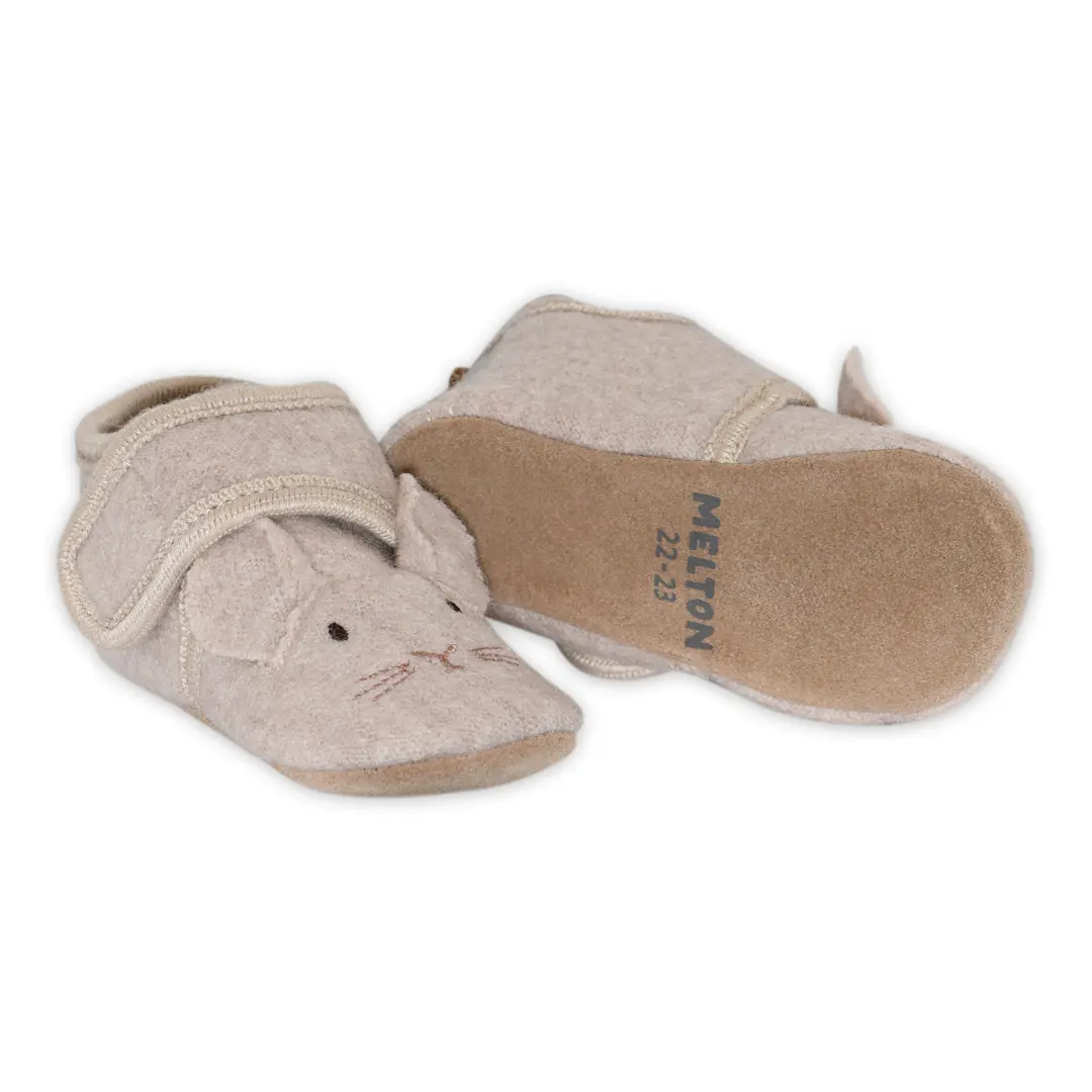 Mouse ulltøfler, oxfordtan