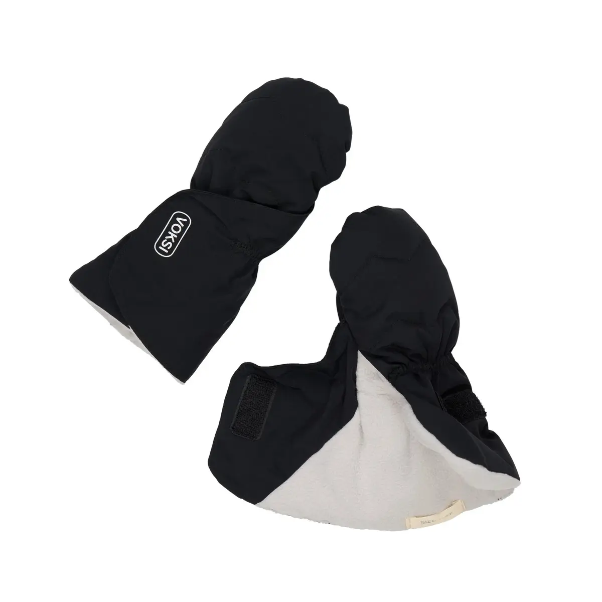 Voksi babyvotter, black, lightgrey