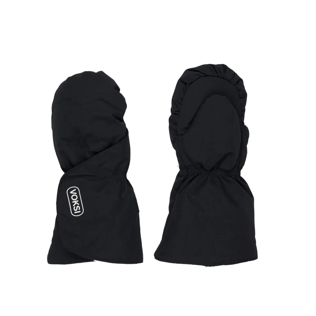 Baby Mittens, black, lightgrey