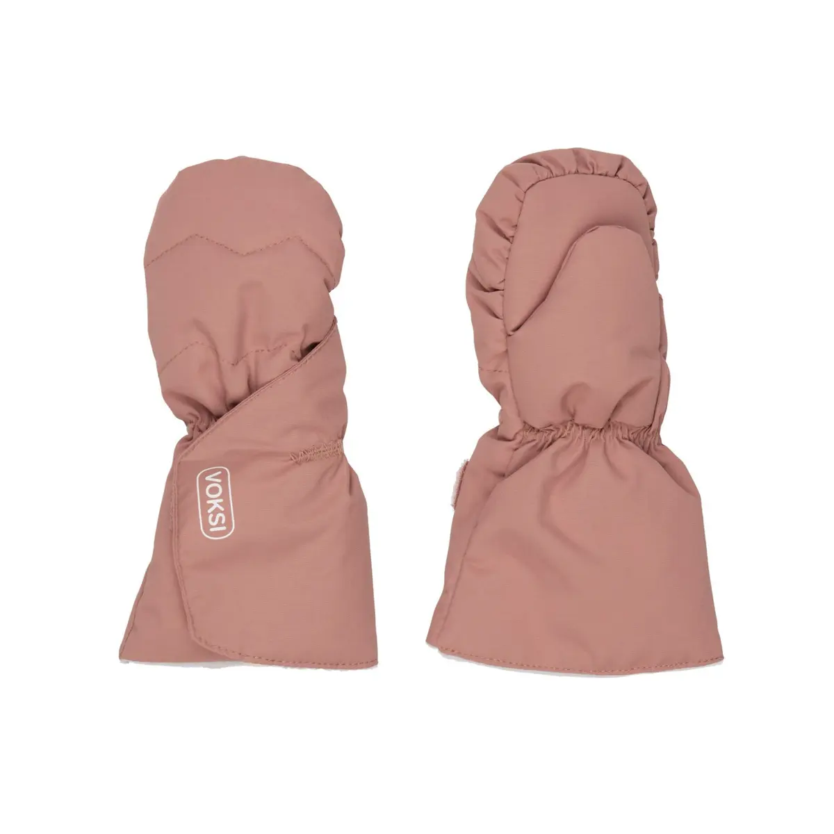 Baby Mittens, blushpink, lightgrey