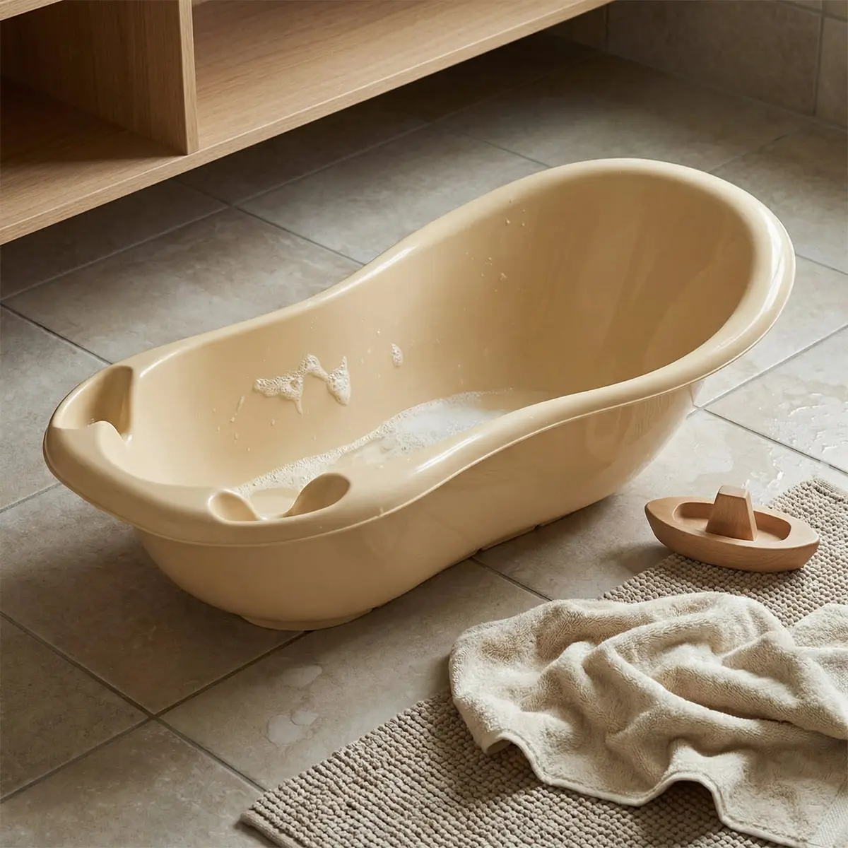 Badebalje stor, yellow