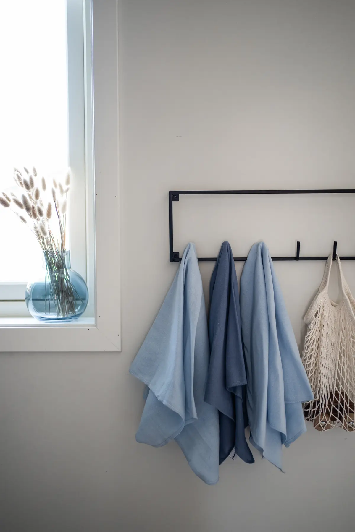 Mie gassklut i flanell, blue