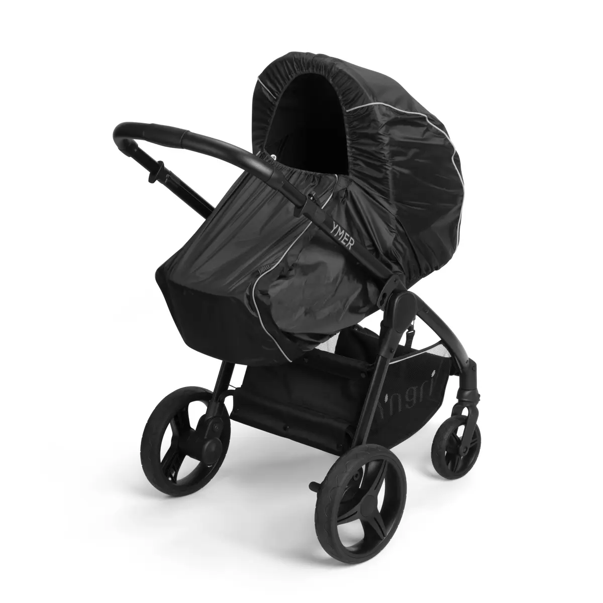 Floki regntrekk til bag/liggedel, black