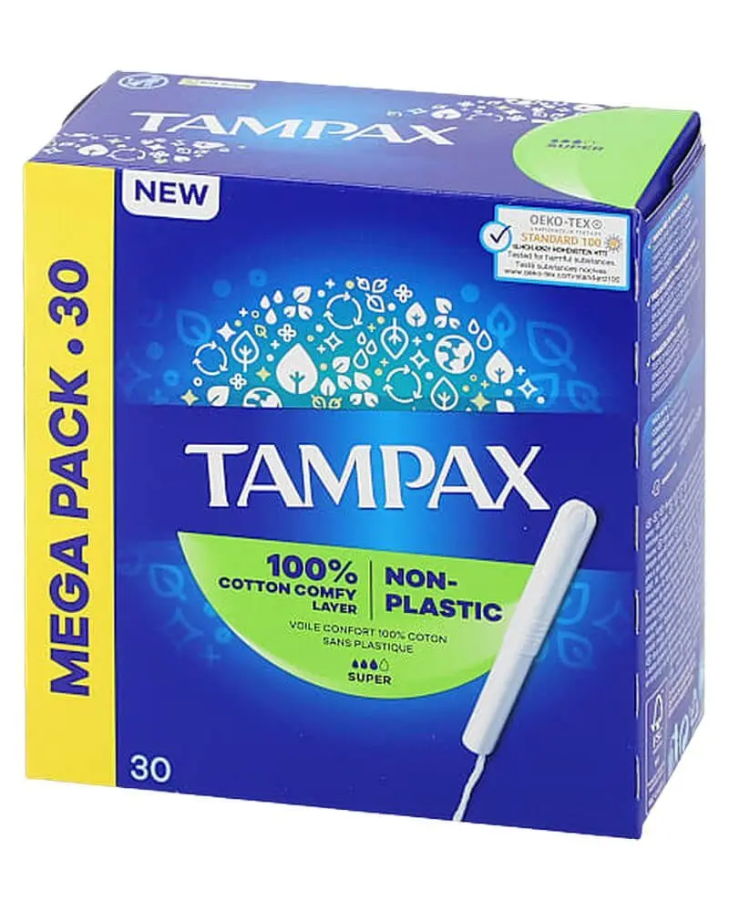 Tampax Tampons Cardboard Applicator Super