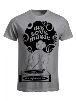 Bengans Dj Girl - T-skjorte Grå (M)
