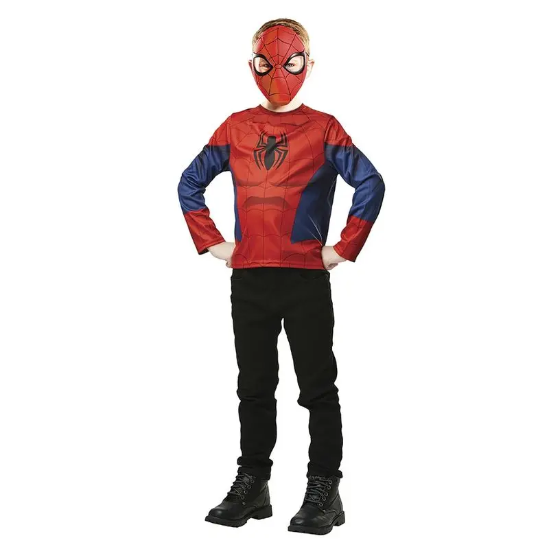 Marvel Spiderman Overdel og Maske Kostyme 5 - 8år