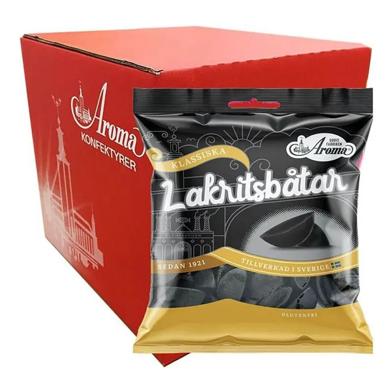 Aroma Lakrisbåter 20x80g | Storpakk