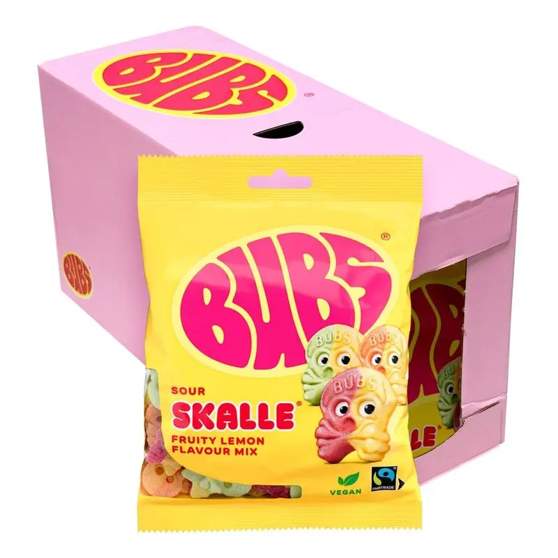 Bubs Sur Skalle | 16x90g | Storpakk