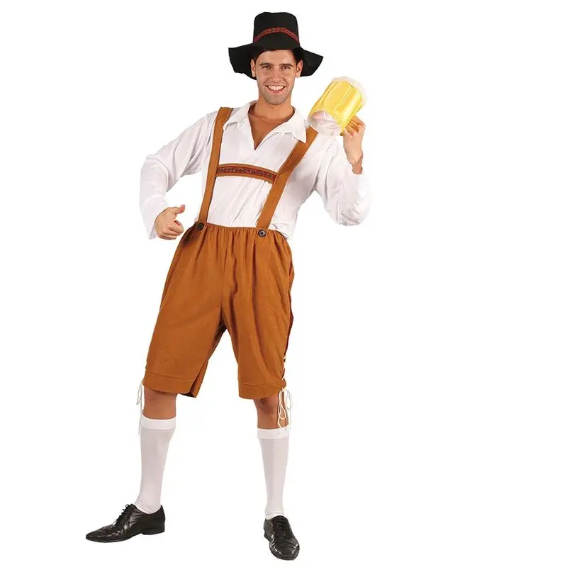 Oktoberfest Kostyme Mann - Brun