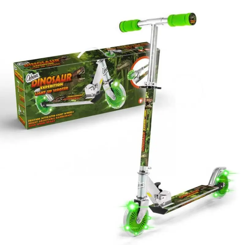 Sparkesykkel dinosaur med lysende hjul 5+