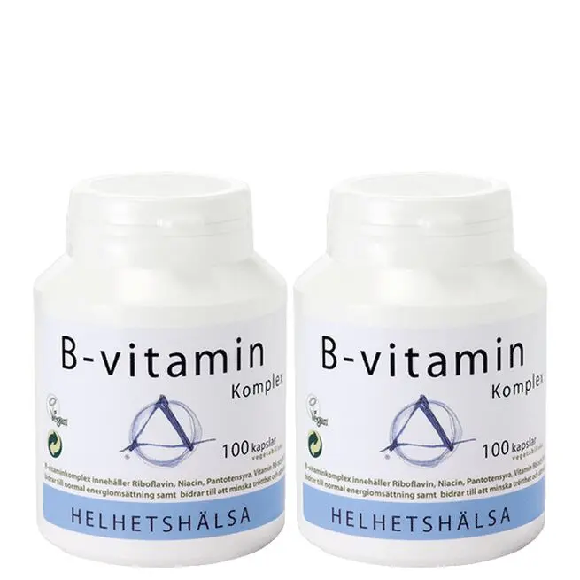 2 x B-vitamin Komplex 100 kapsler
