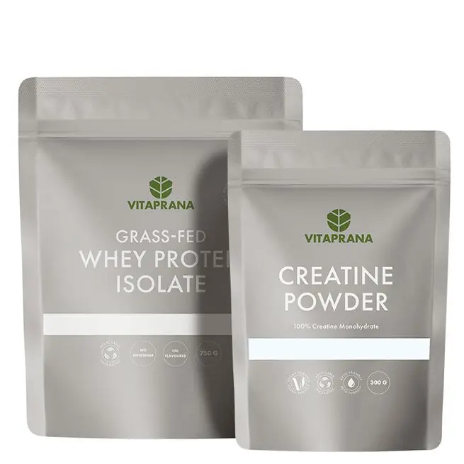 Vassleproteinisolat Grass-fed 750 g + Creatine powder 300 g