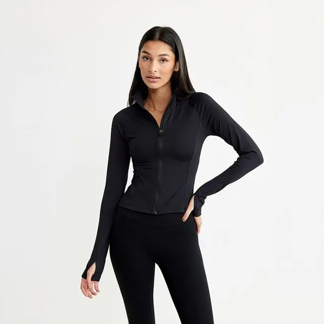 Zip Cardigan Svart