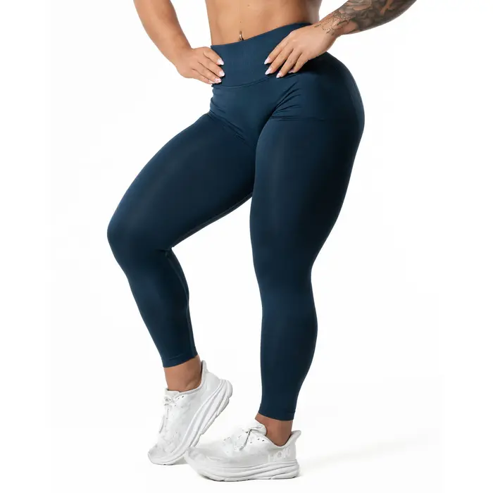 Hybrid Seamless Contouring Tights Blå