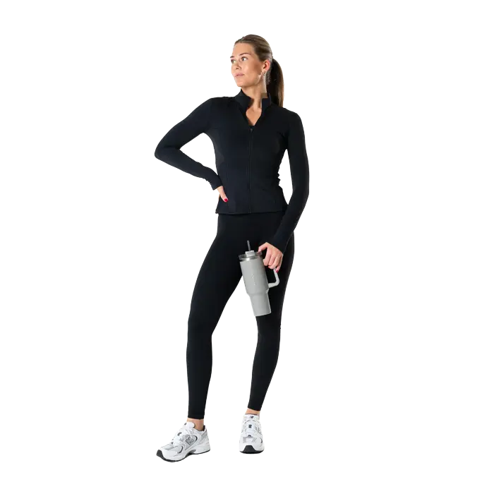 Relode Clean Zip Longsleeve, Black, L