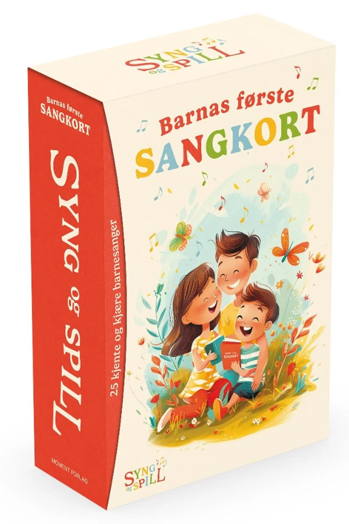 Barnas første sangkort: syng og spill : 25 kjente og kjære barnesanger