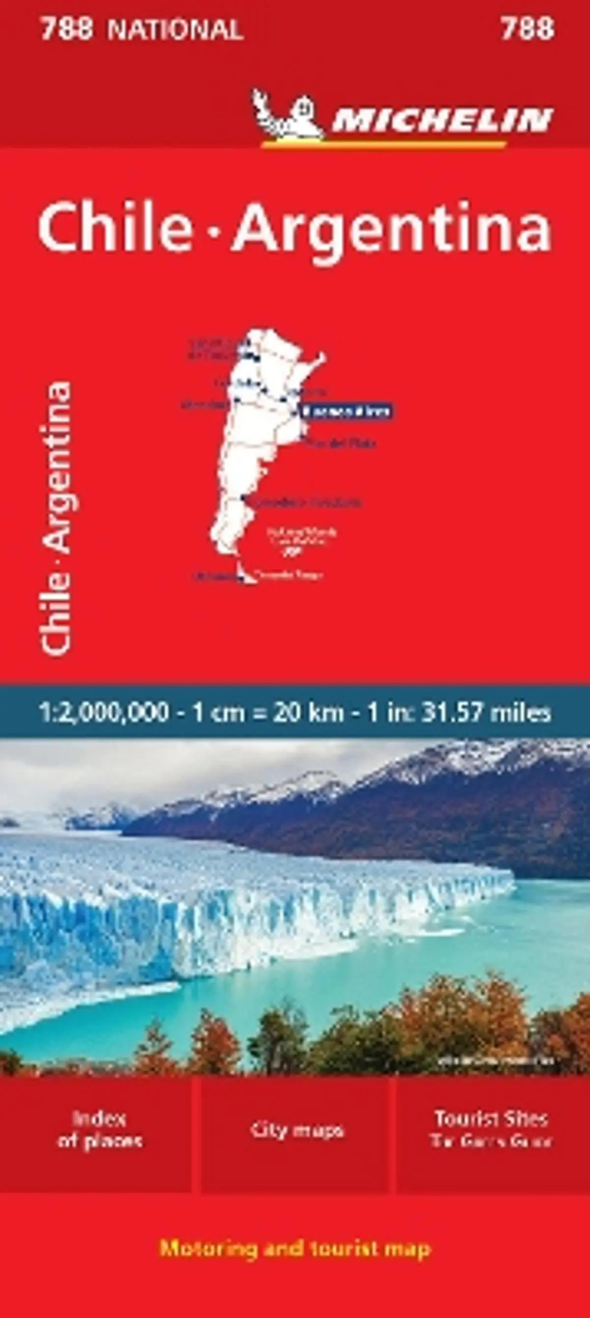 Chile Argentina - Michelin National Map 788: Map