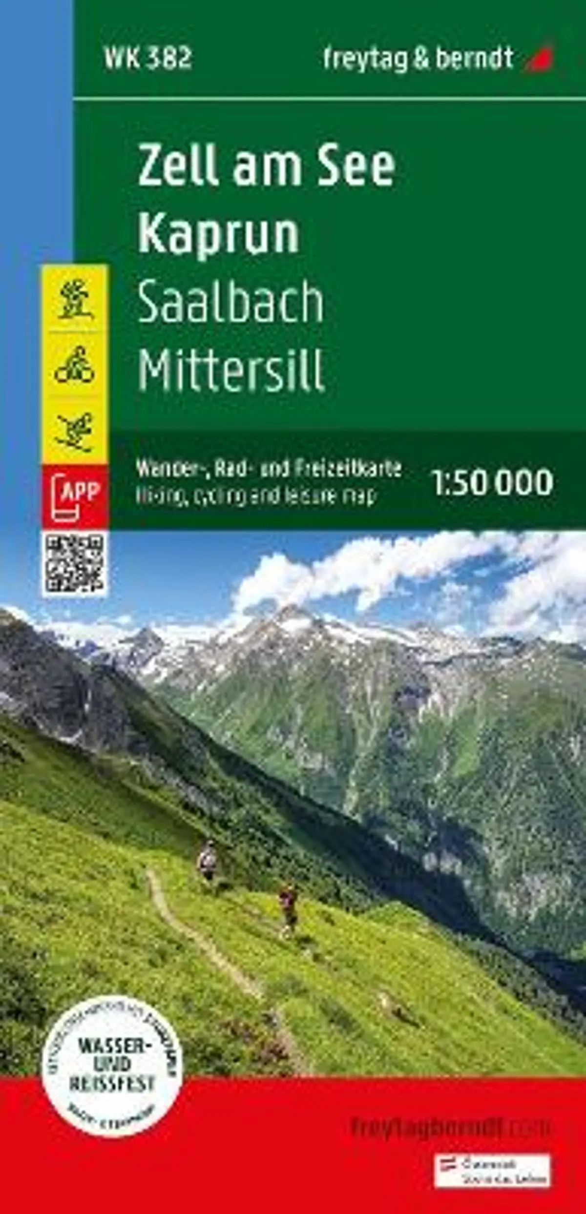 Zell am See Kaprum Hikin, Cycling & Leisure Map: WK 382 1:50,000