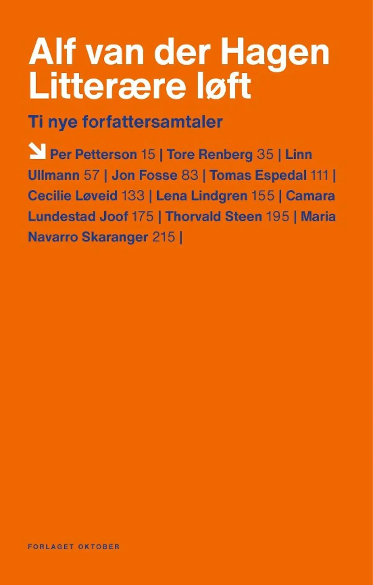 Litterære løft: ti nye forfattersamtaler