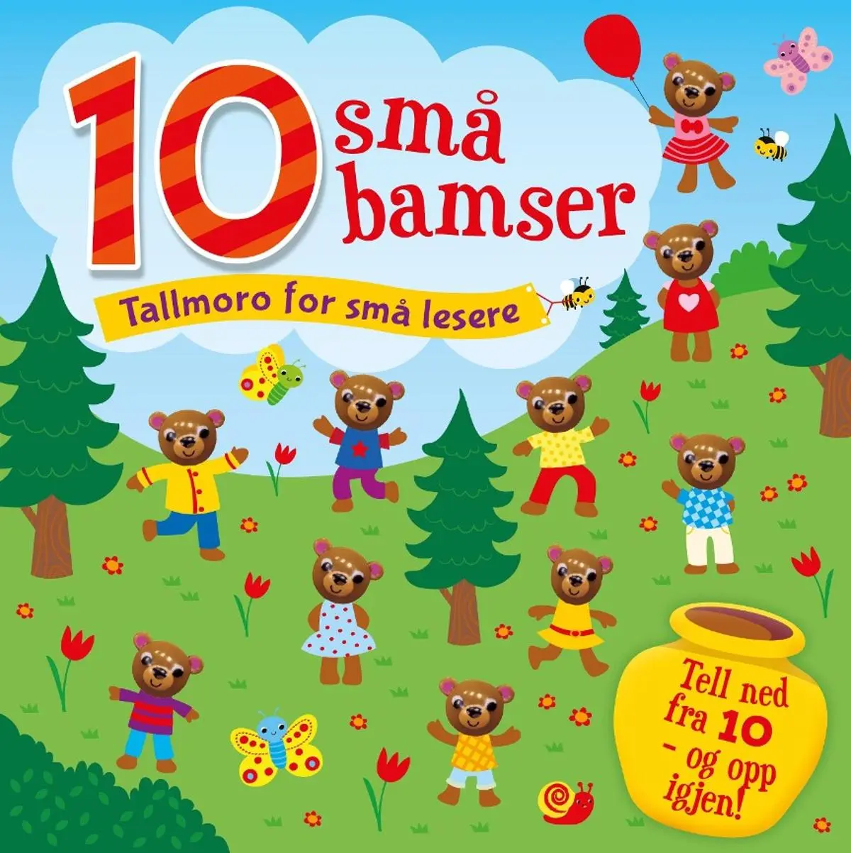 10 små bamser: tallmoro for små lesere