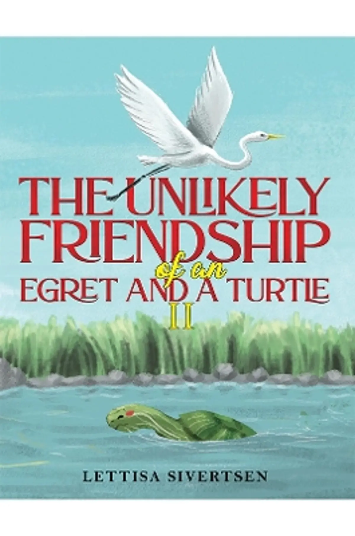 Unlikely Friendship of an Egret and a Turtle II