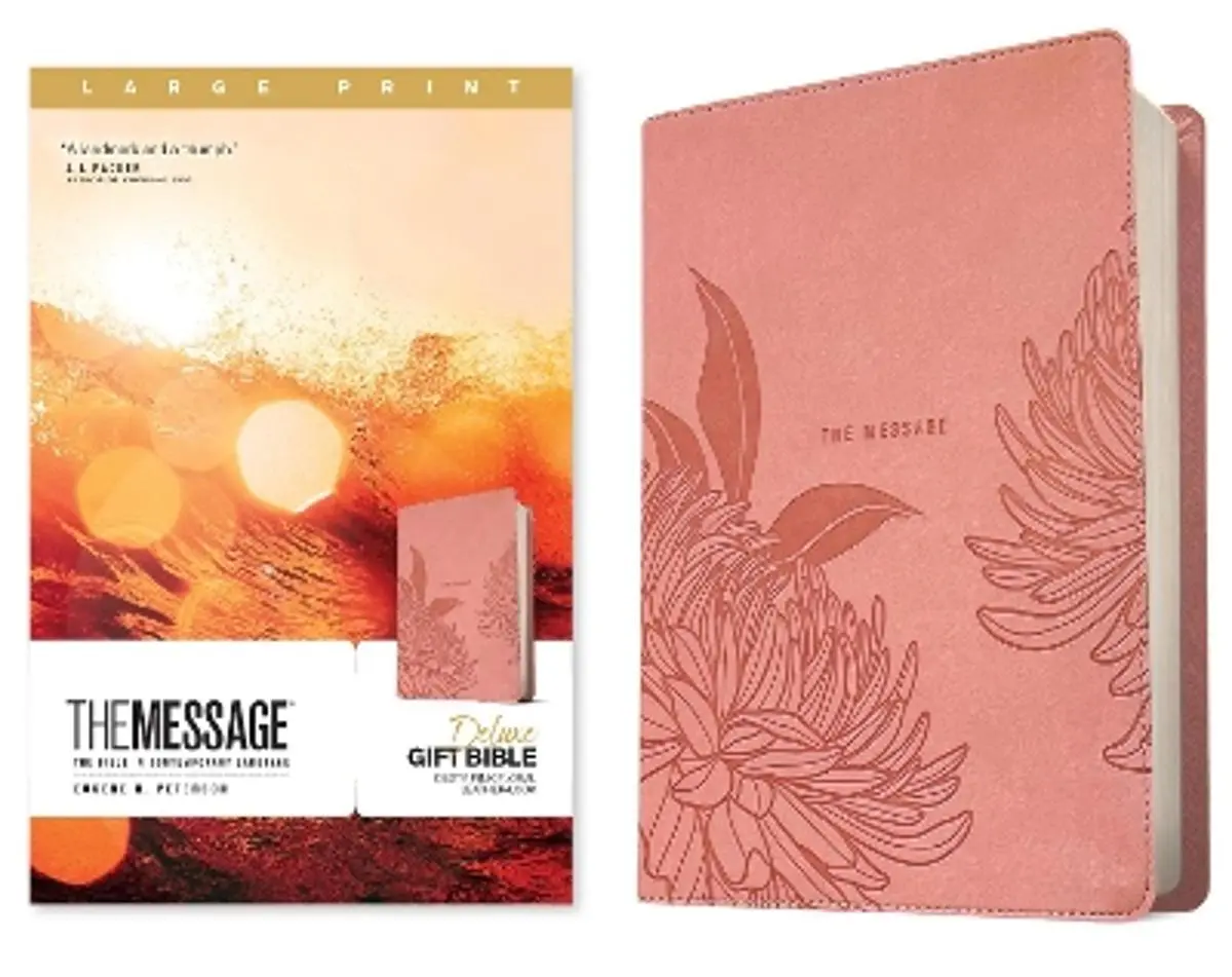 Message Deluxe Gift Bible, Large Print, Dusty Pink: The Bible in Contemporary Language