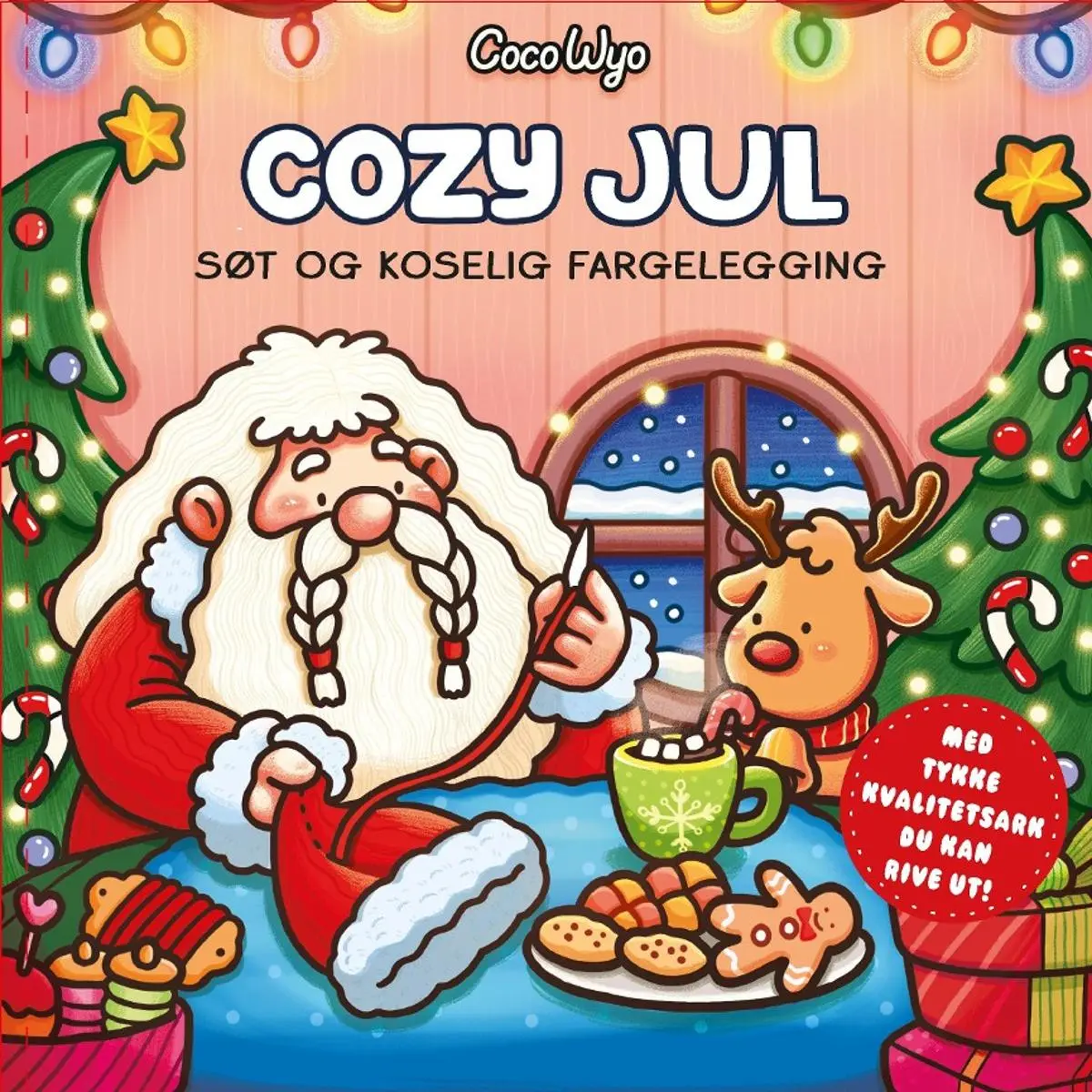 Cozy jul: søt og koselig fargelegging