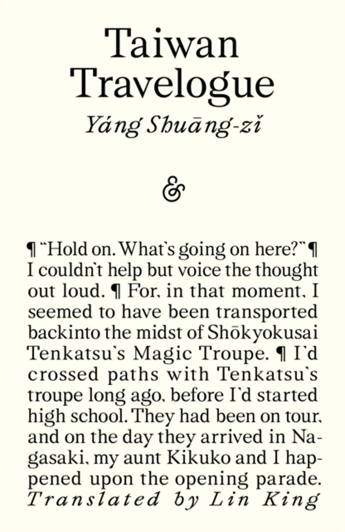 Taiwan Travelogue: Winner of the 2026 International Booker Prize