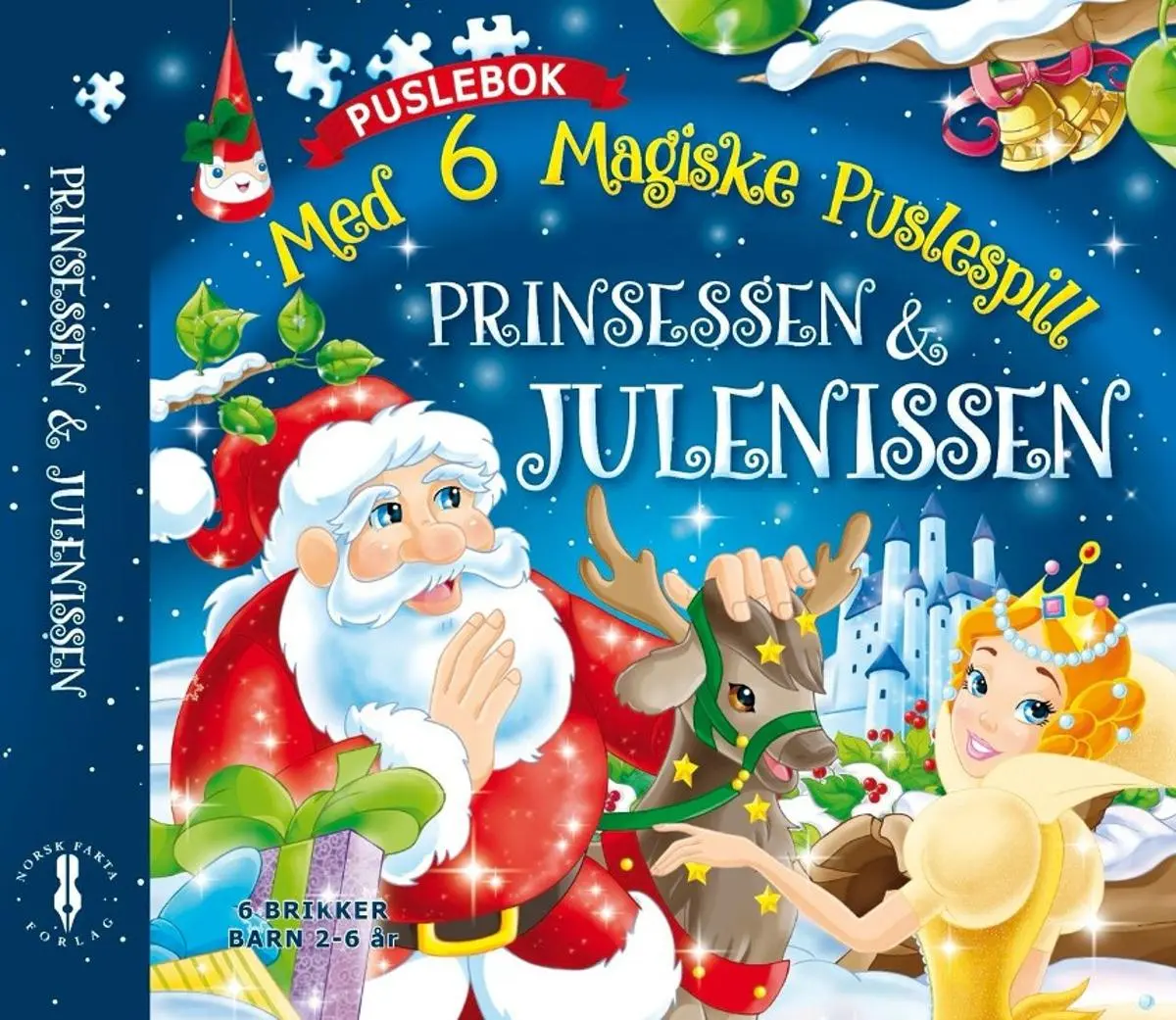 Prinsessen og julenissen: med 6 magiske puslespill