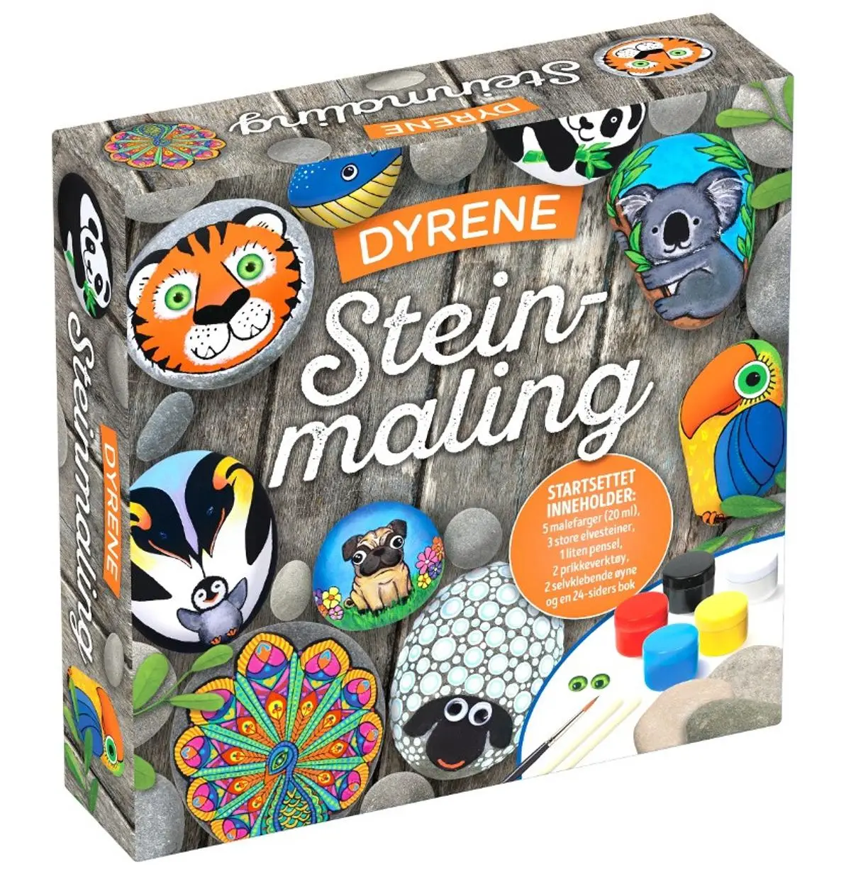 Dyrene: steinmalingssett
