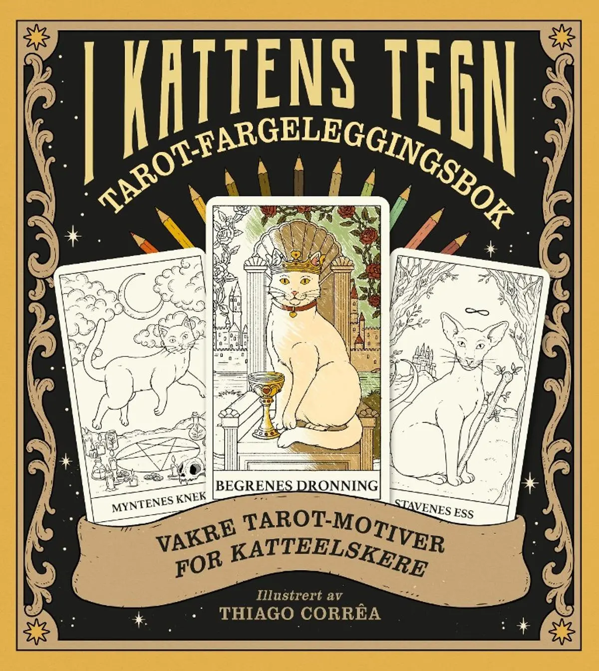 I kattens tegn: tarot-fargeleggingsbok
