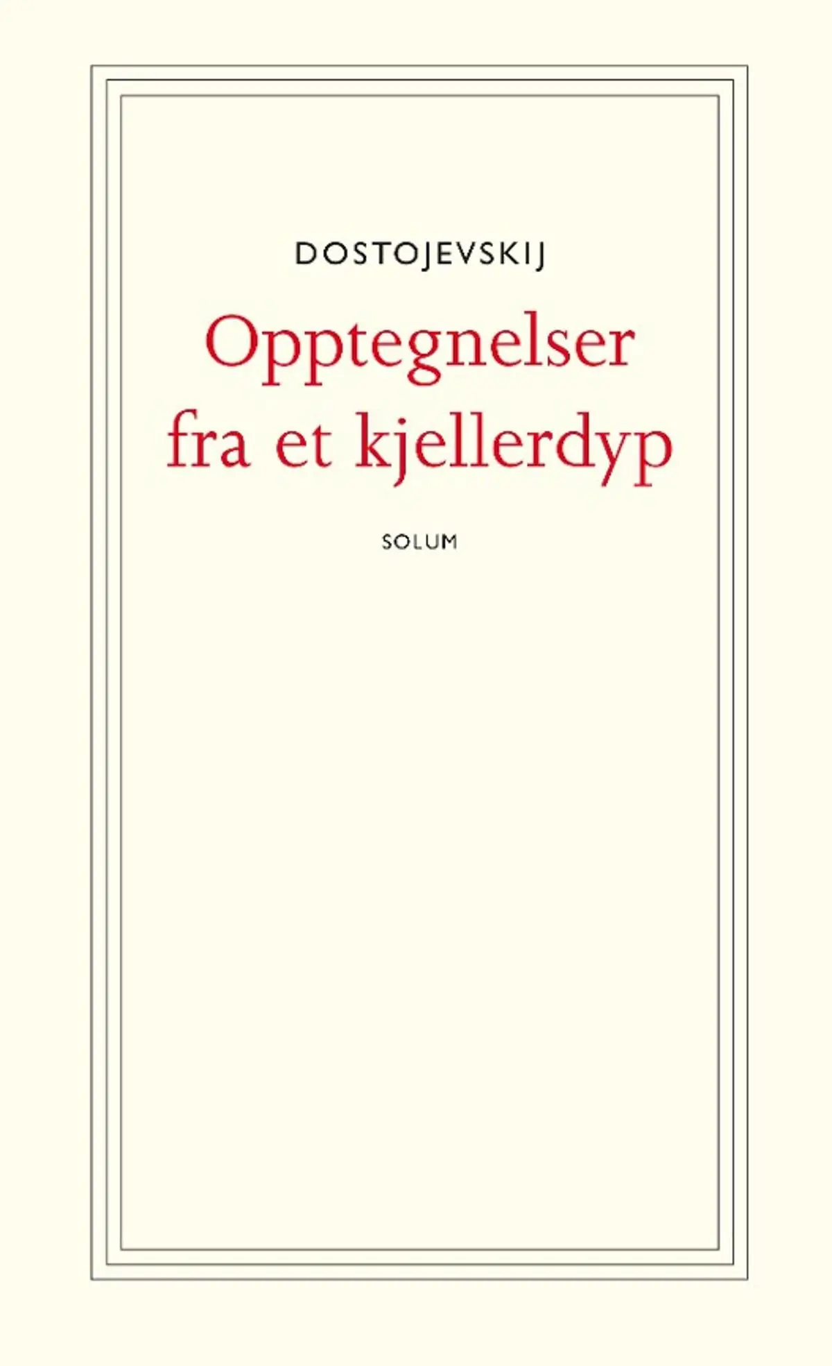 Opptegnelser fra et kjellerdyp