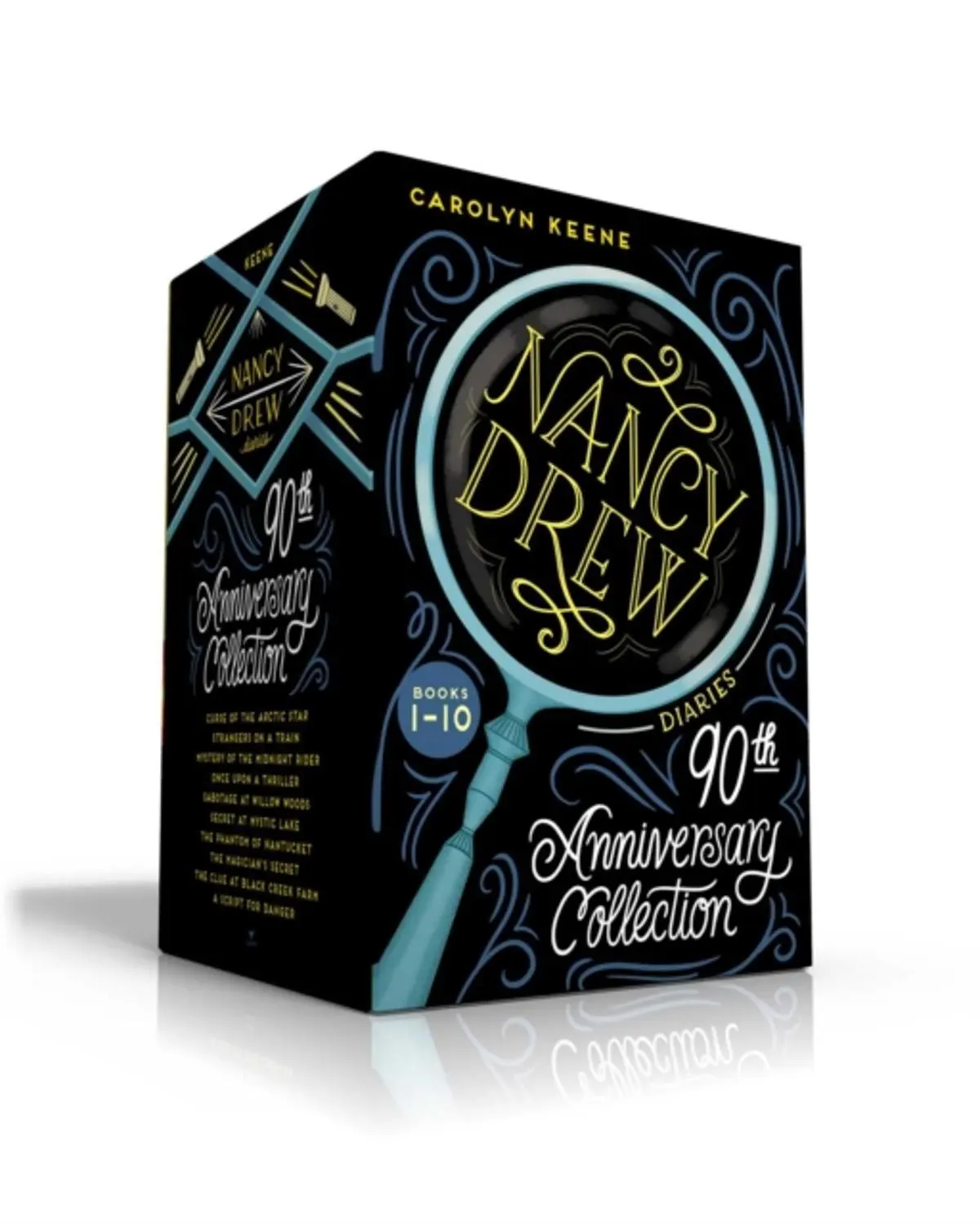 Nancy Drew Diaries 90th Anniversary Collection (Boxed Set): Curse of the Arctic Star; Strangers on a Train; Mystery of the Midnight Rider; Once Upon a Thriller; Sabotage at Willow Woods; Secret at Mystic Lake; The Phantom of Nantucket; The Magician's Secret; The Clue at Black Creek Farm; A Script for Danger