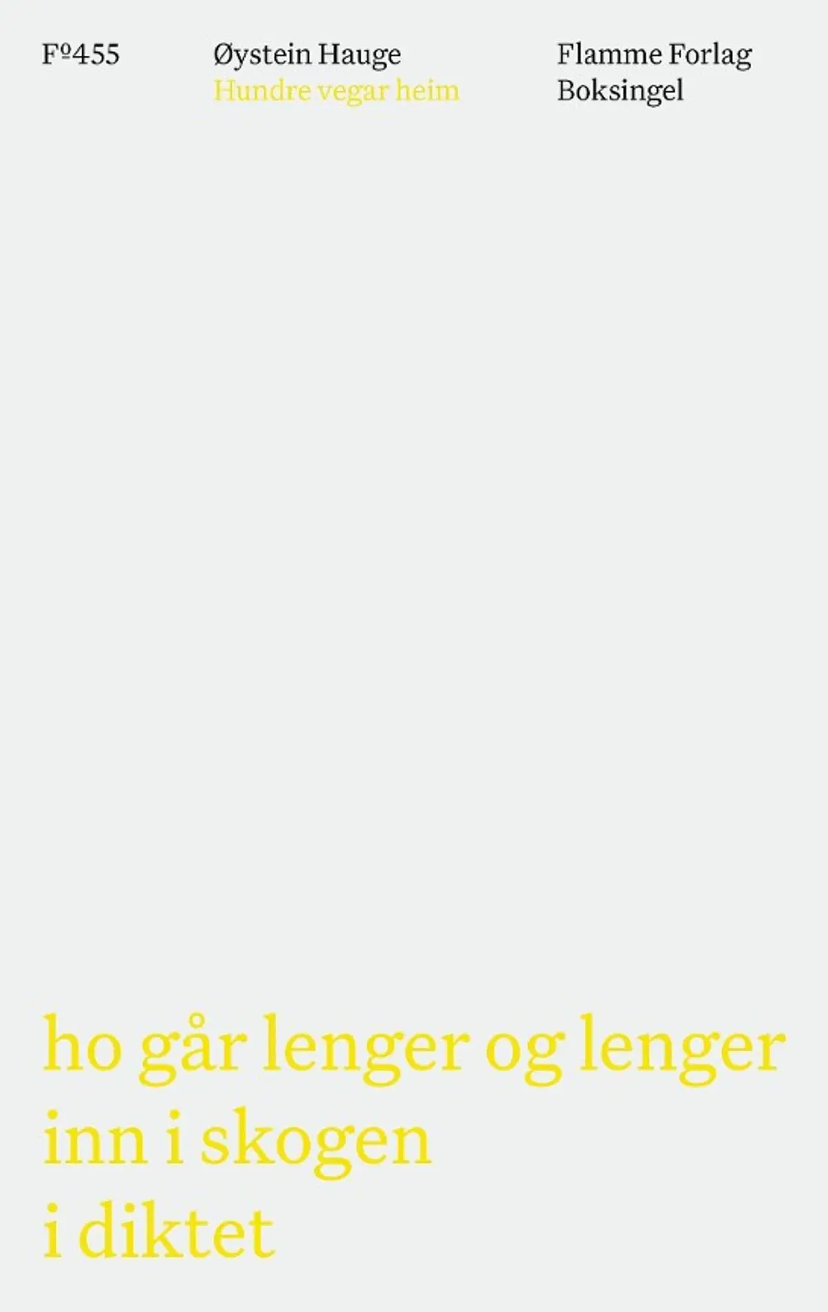 Hundre vegar heim: ho går lenger og lenger inn i skogen i diktet