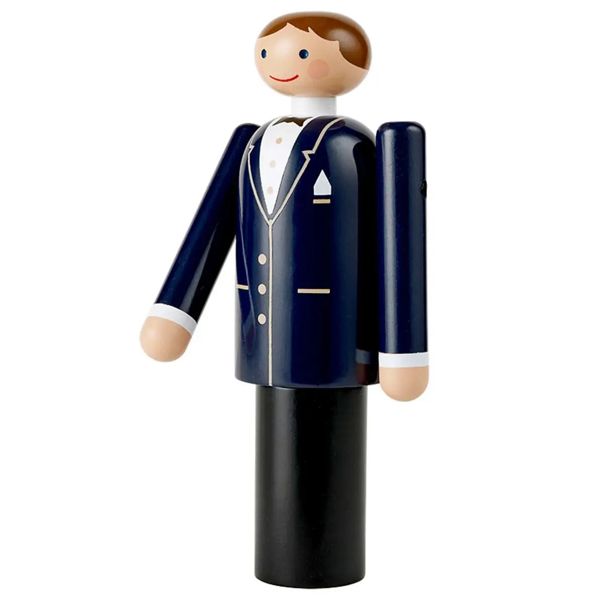 Brudgom H18 cm blå/sort/hvit