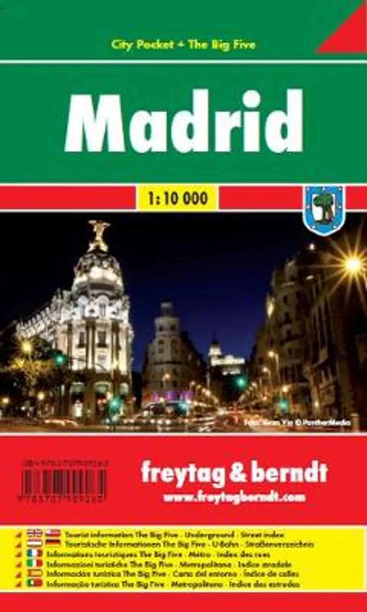 Madrid, City Plan 1:10.000, City Pocket + The Big Five