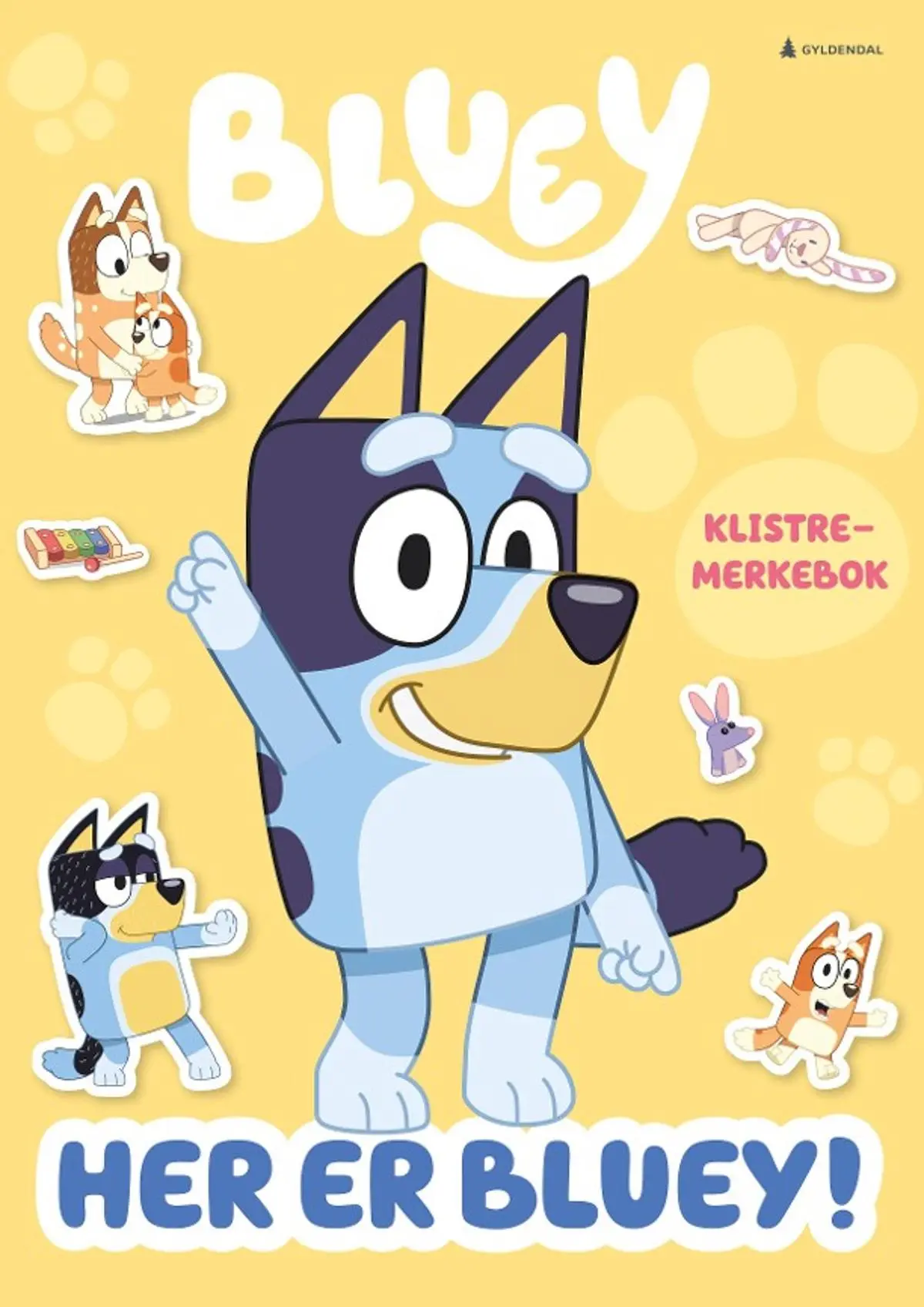 Her er Bluey!: klistremerkebok