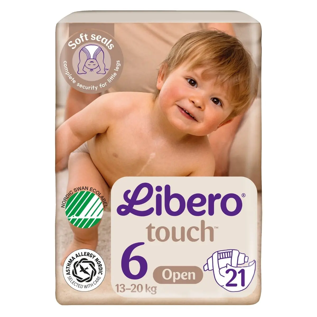 Libero Touch 6 Åpen bleie 13-20kg