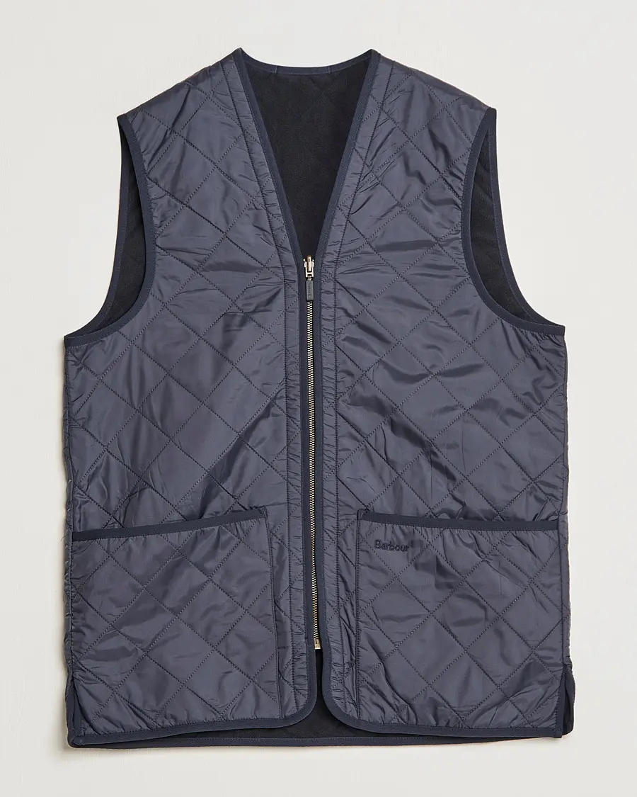 Barbour Lifestyle Quilt Waistcoat/Zip-In Liner Navy