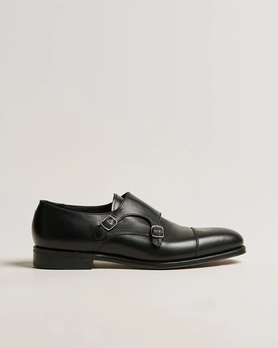 Loake 1880 Cannon Monkstrap Black Calf