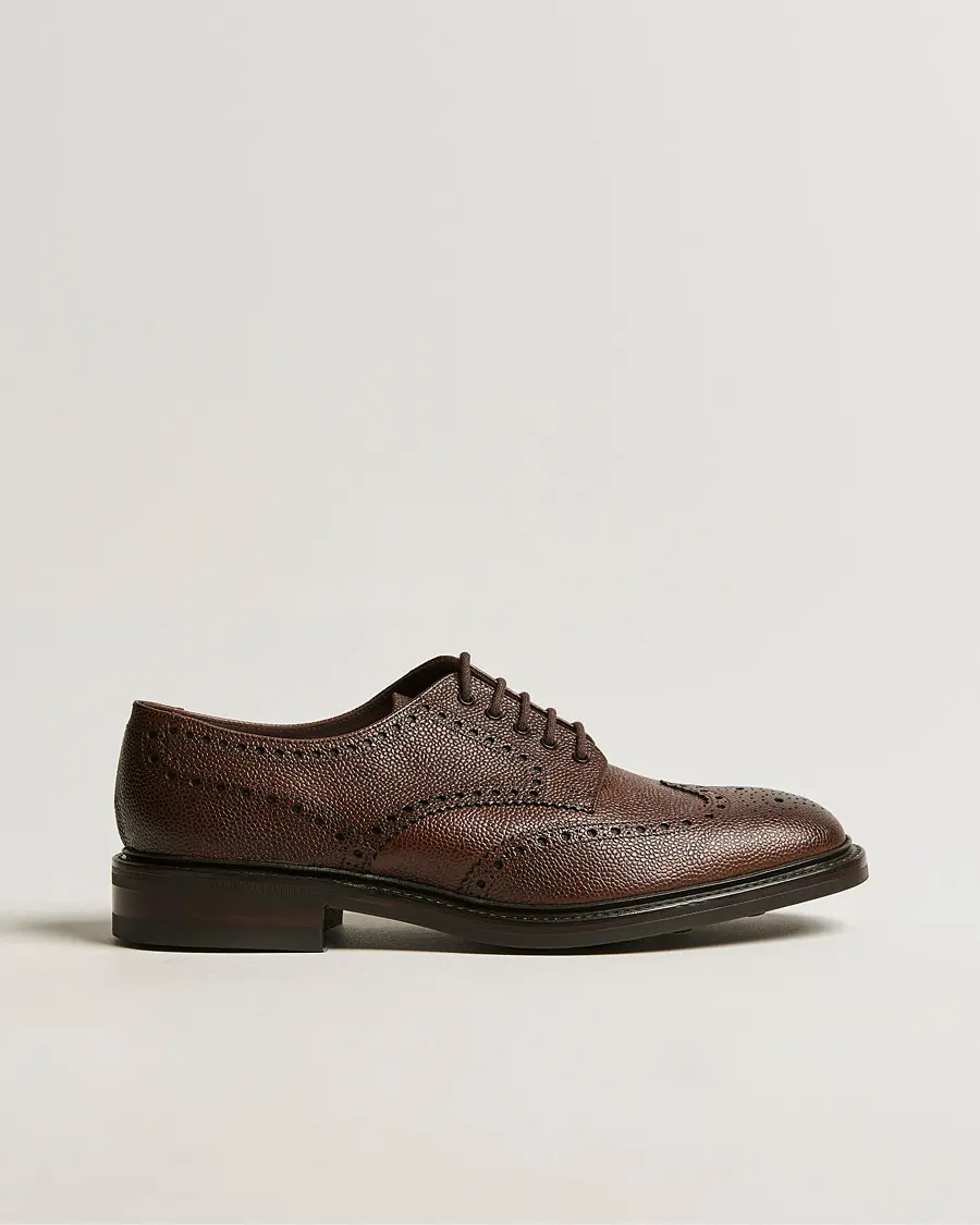 Loake 1880 Badminton Brogue Dark Brown Grain
