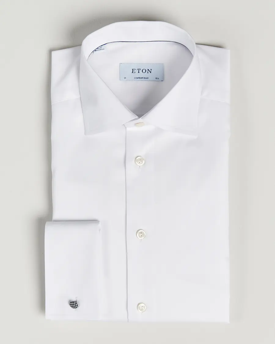 Eton Contemporary Fit Shirt Double Cuff White