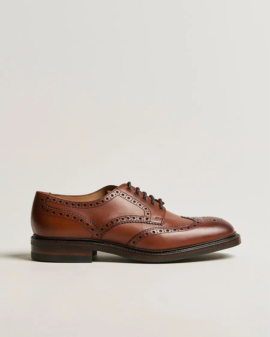 Loake 1880 Chester Brogue Mahogany Burnished Calf