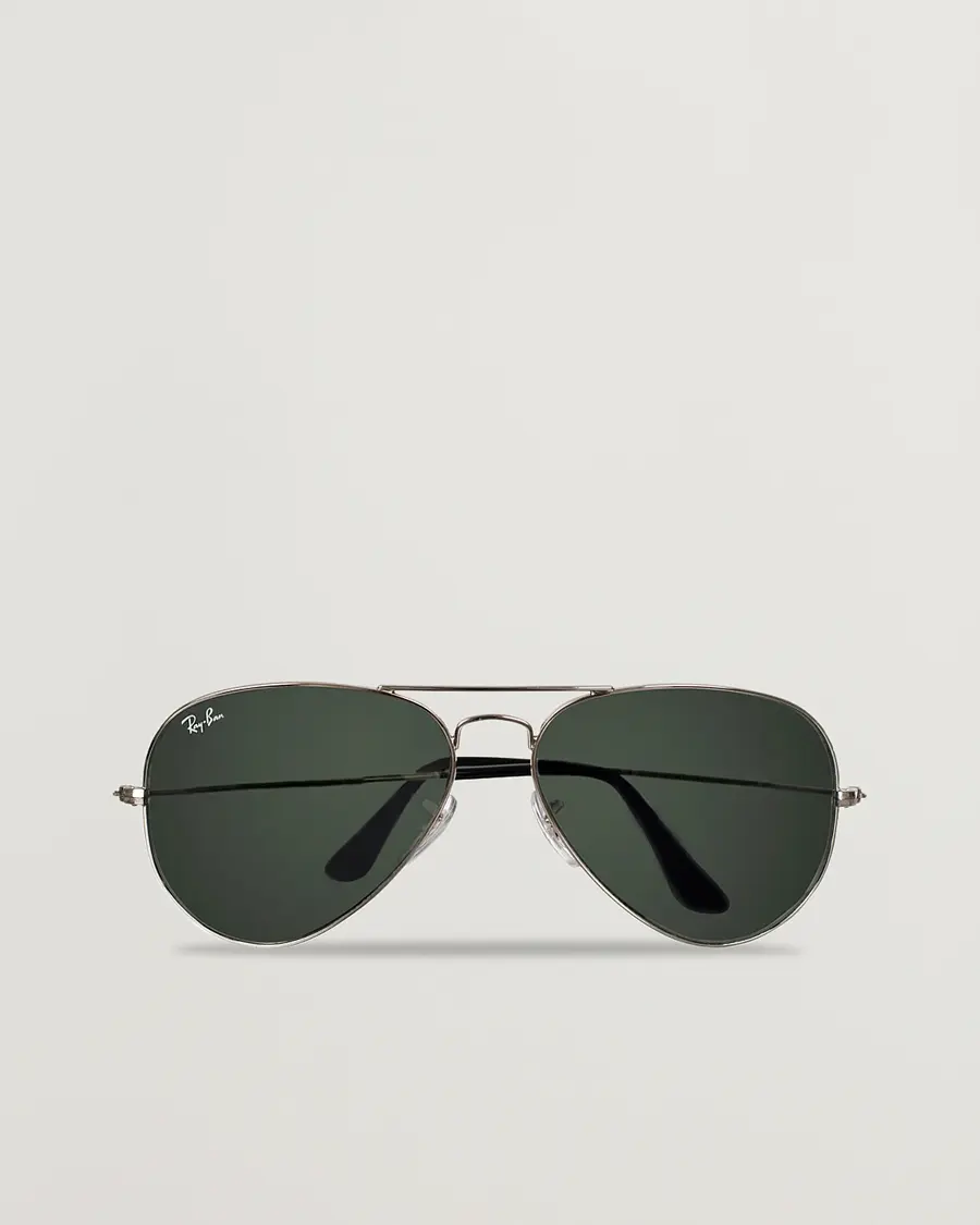 Ray-Ban 0RB3025 Aviator Large Metal Sunglasses Silver/Grey Mirror