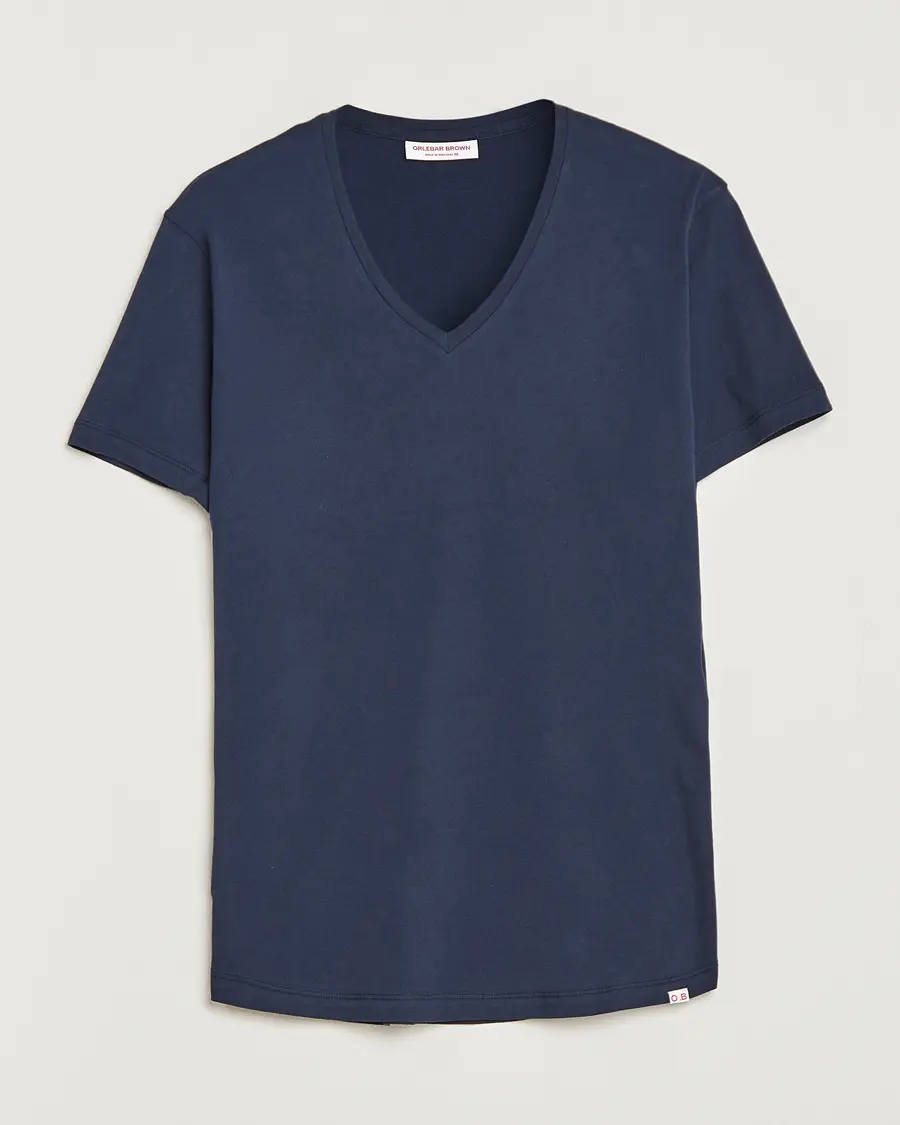 Orlebar Brown OB V-Neck Tee Navy